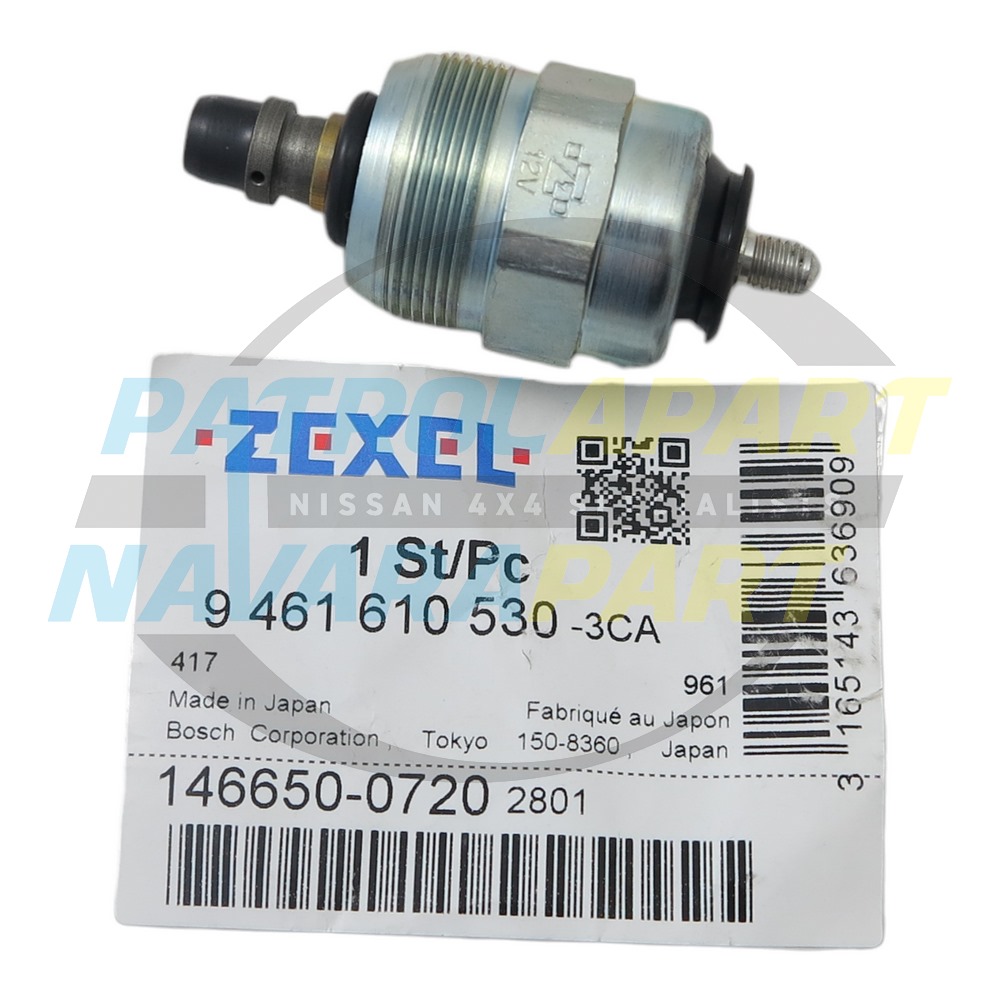 Genuine Nissan Fuel Stop Solenoid RD28 TD42 - Nissan Patrol Y60 GQ, Y61 GU & Navara D22