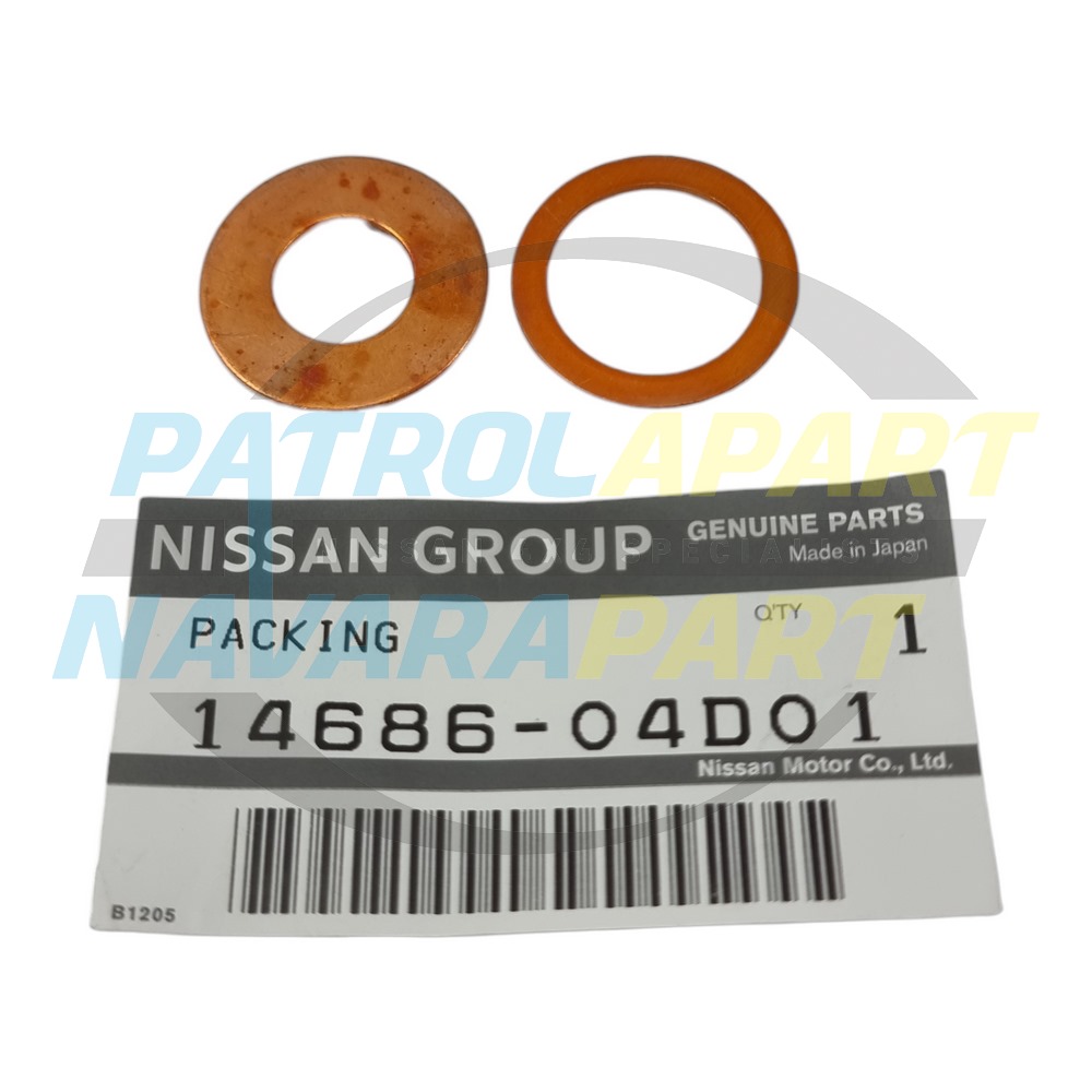 Genuine Nissan Vac Pump Copper Washer Pair TD42 - Nissan Patrol Y60 GQ & Y61 GU