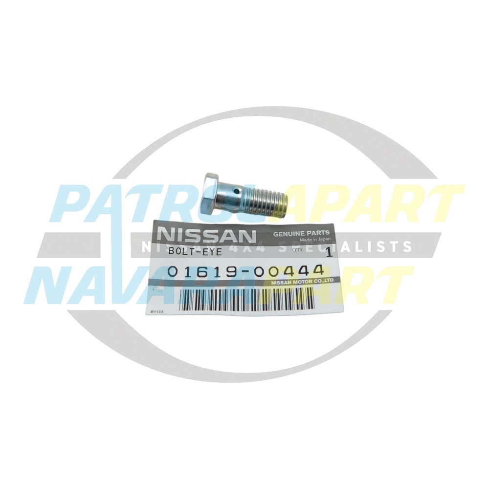 Genuine Nissan Vac Pump Oil Feed Banjo Bolt TD42 - Nissan Patrol Y60 GQ & Y61 GU