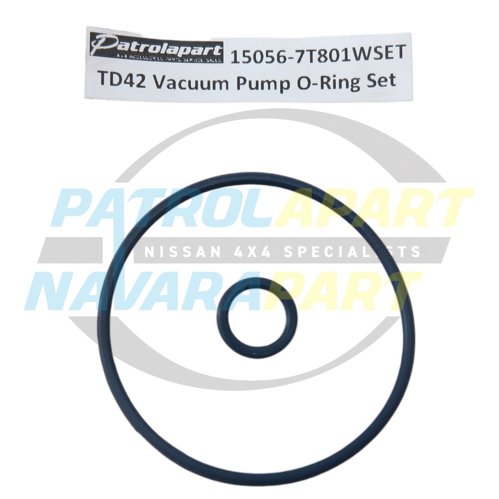 Genuine Nissan O-Ring Vacuum Pump SET of 2 TD42 - Nissan Patrol Y60 GQ, Y61 GU & Navara D22