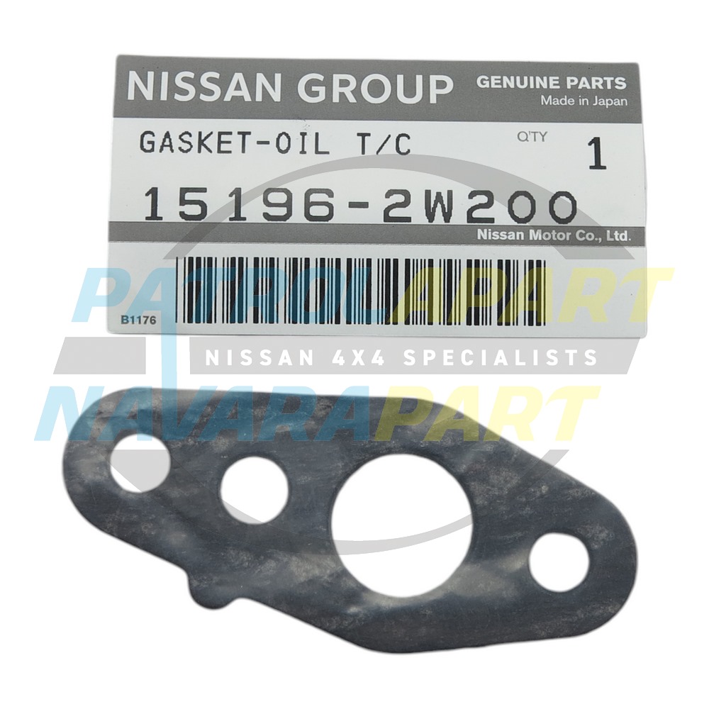 Genuine Nissan Gasket Turbo Drain ZD30 - Nissan Patrol Y61 GU