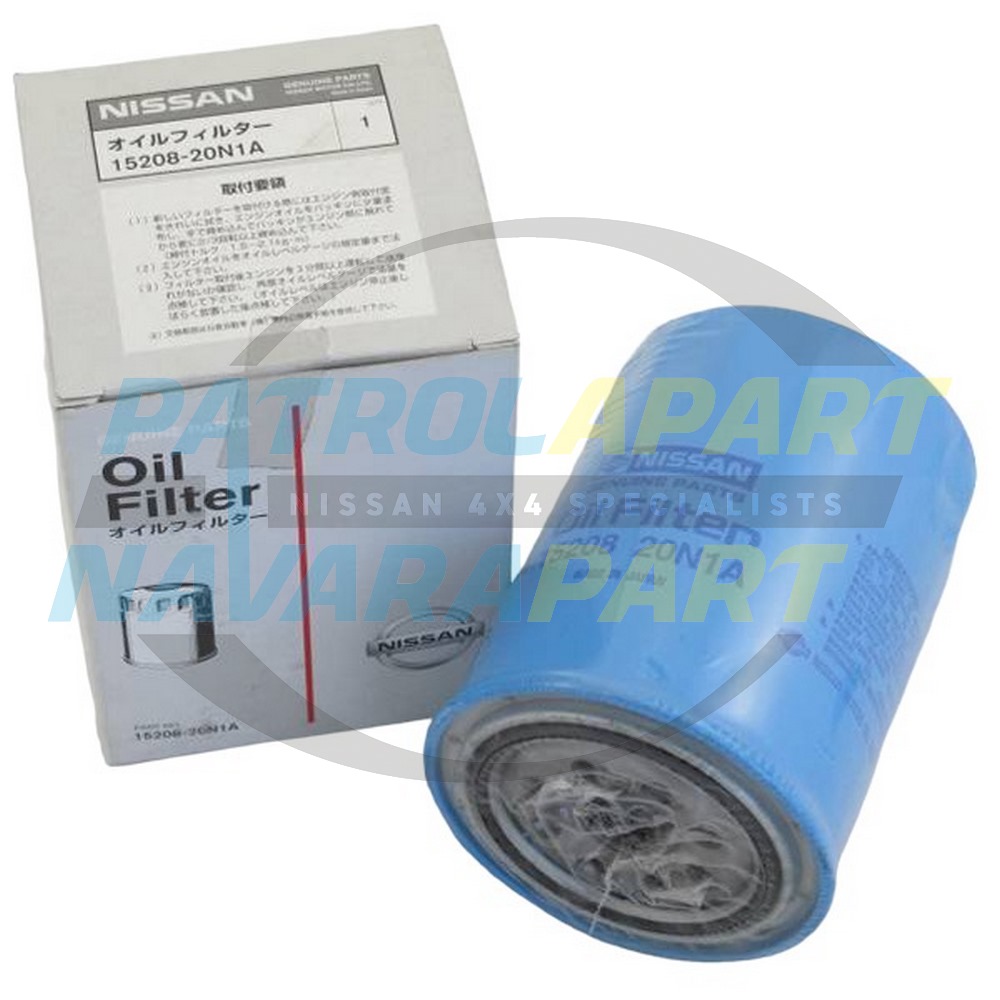 Genuine Nissan Oil Filter With Large Thread TD42 - Nissan Patrol Y61 GU