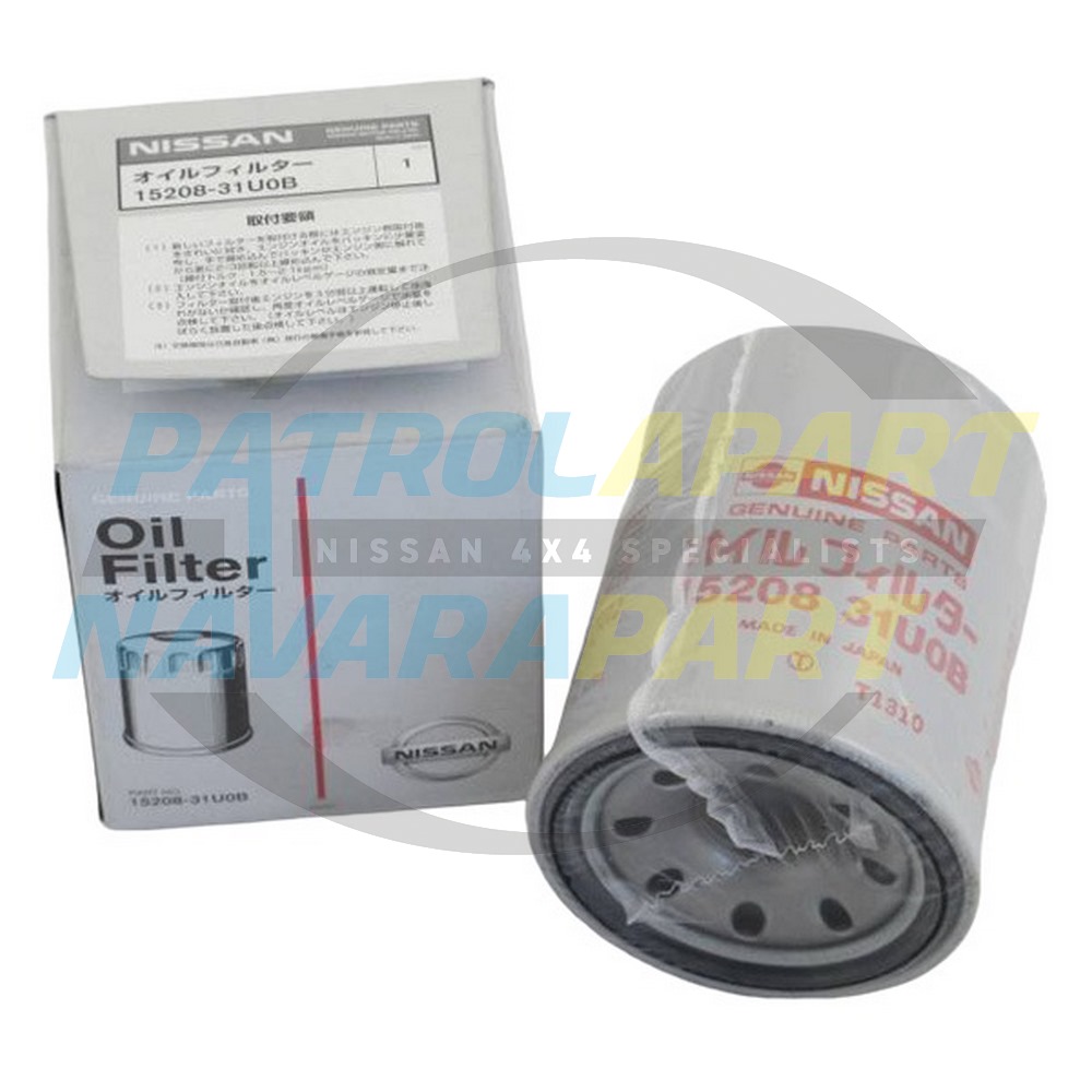 Genuine Nissan Oil Filter TB45, TB48, VK56 - Nissan Patrol Y61 GU & Y62