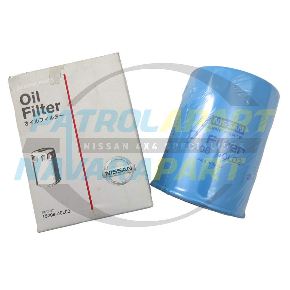 Genuine Nissan Oil Filter RD28 - Nissan Patrol Y60 GQ & Y61 GU