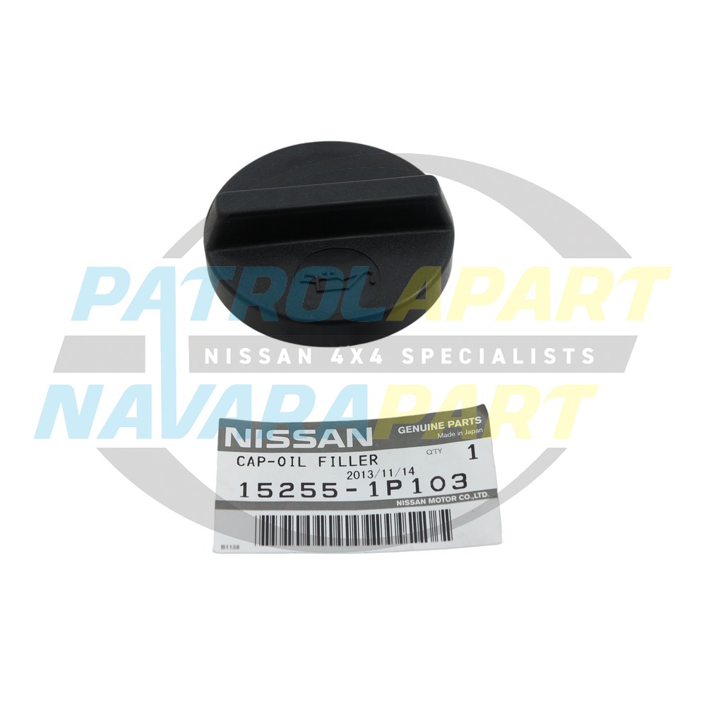 Genuine Nissan Oil Filler Cap Short - Nissan Patrol Y61 GU