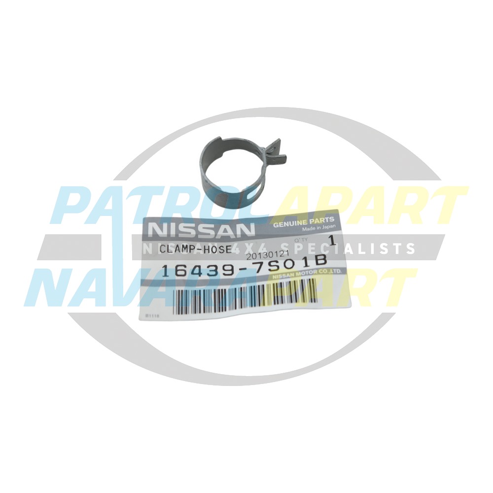 Genuine Nissan Firewall Vacuum Hose Clamp - Nissan Patrol Y60 GQ & Navara D40