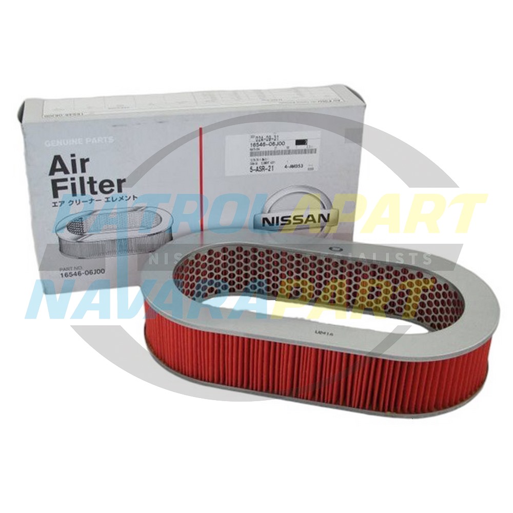 Genuine Nissan Oval Air Filter TB42 TD42 - Nissan Patrol Y60 GQ