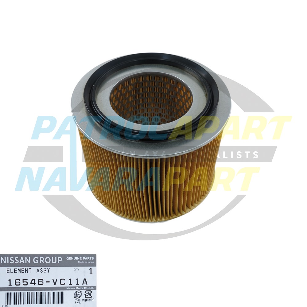 Genuine Nissan Paper Type Air Filter - Nissan Patrol Y61 GU