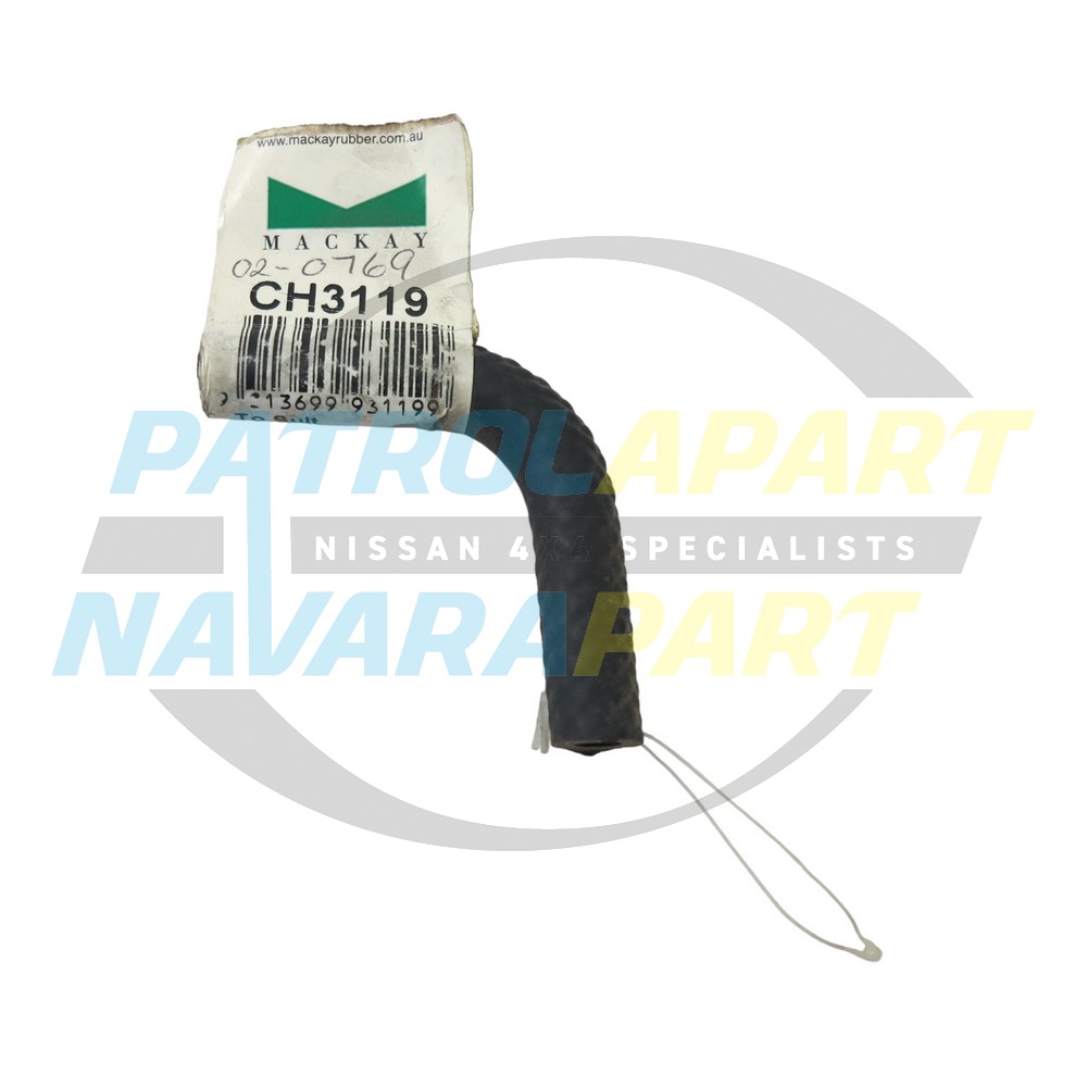 Engine to Pipe 2 Gates Heater Hose TB42 - Nissan Patrol Y60 GQ