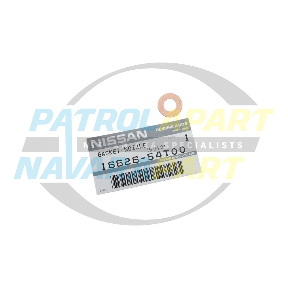 Genuine Nissan Injector Lower Gasket ZD30 - Nissan Patrol Y61 GU, Navara D22 & D40 & Pathfinder R51