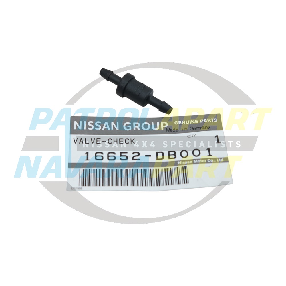 Genuine Nissan Injector Bleed Off Return Valve ZD30 - Nissan Patrol Y61 GU