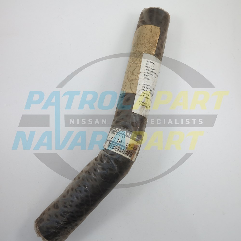 Genuine Nissan Sub Tank Fuel Filler Hose - Nissan Patrol Y61 GU Ute