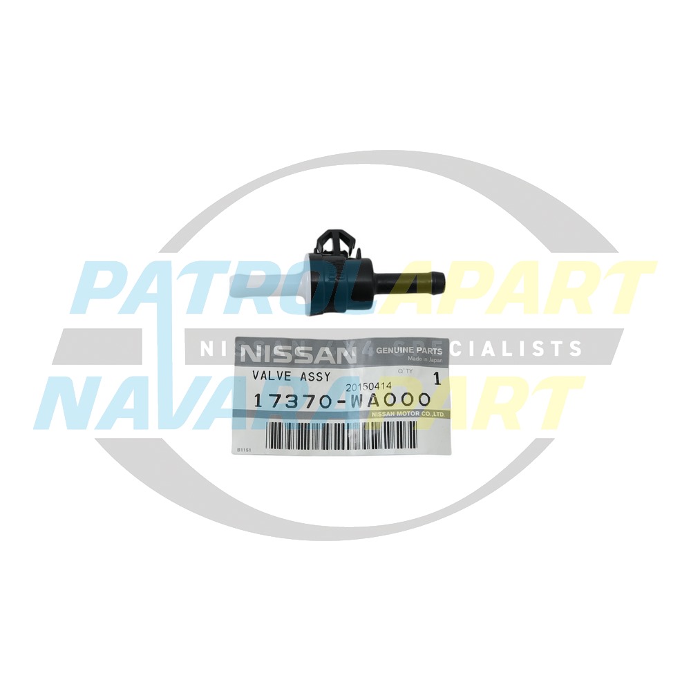 Genuine Nissan Fuel Tank One Way Valve - Nissan Patrol Y61 GU