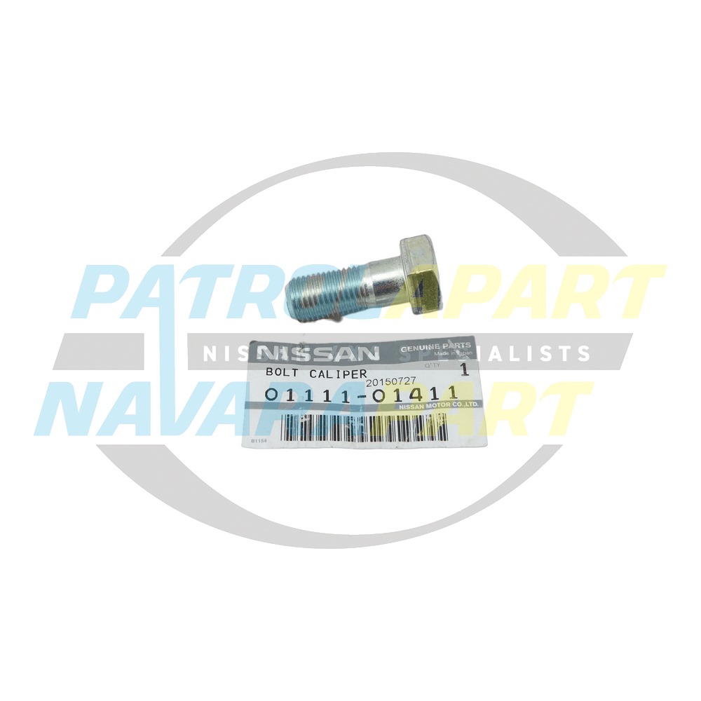 Genuine Nissan Front Brake Caliper Mounting Bolt - Nissan Patrol Y60 GQ & Y61 GU