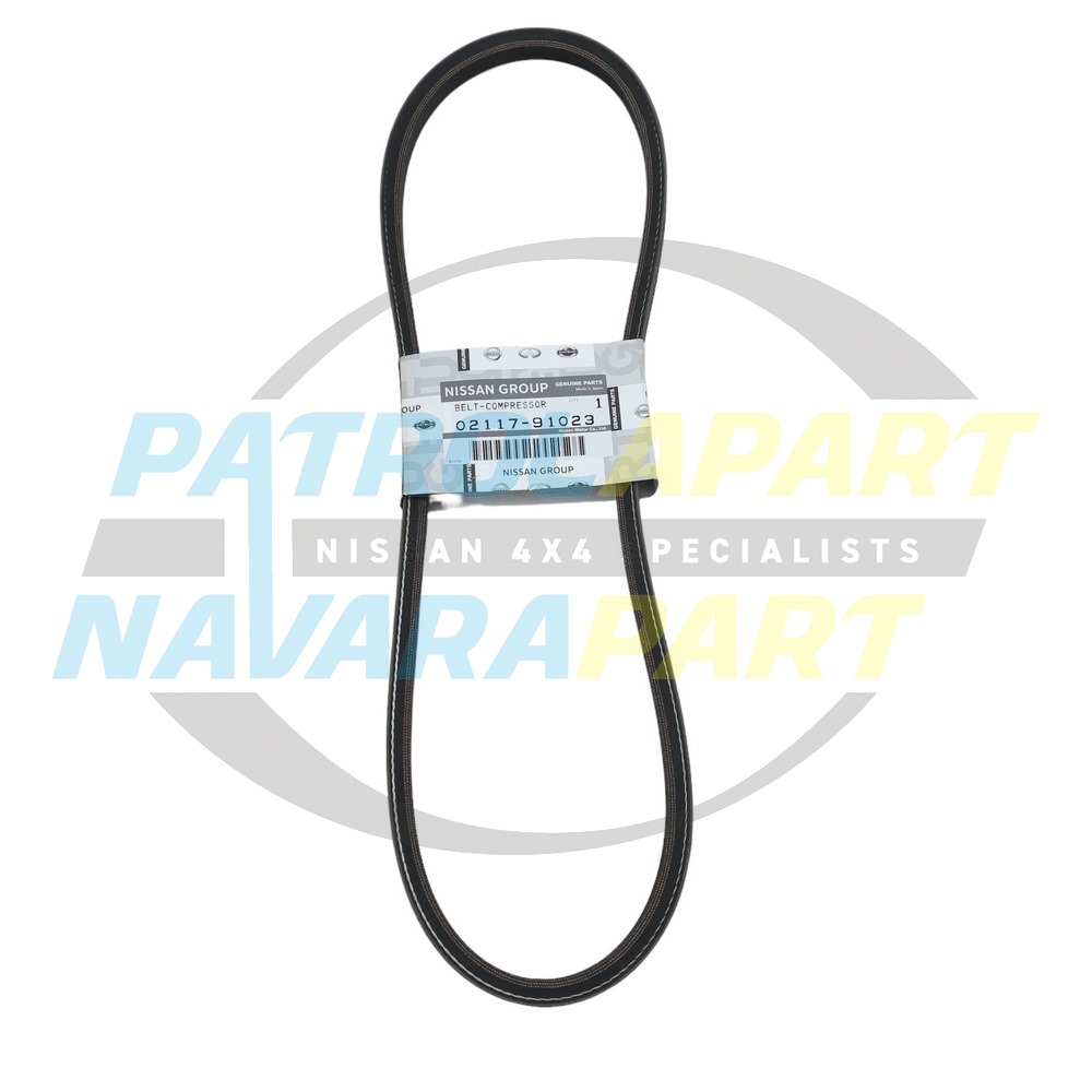 Genuine Nissan AC Air Conditioning Belt TB42 TB45 - Nissan Patrol Y60 GQ, Y61 GU & Navara D22