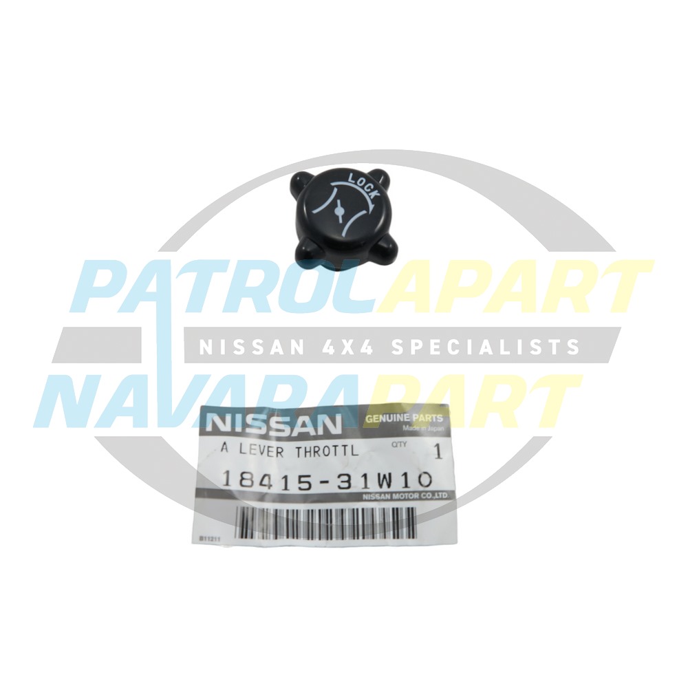 Genuine Nissan Hand Throttle Idle Control Knob - Nissan Patrol Y60 GQ & Y61 GU
