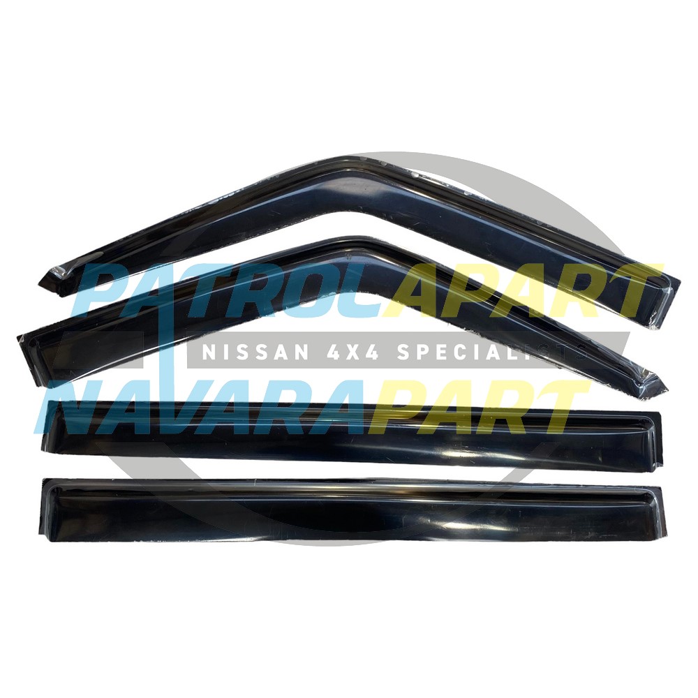 Tinted Slimline Weathershield Set of 4 - Nissan Patrol Y60 GQ