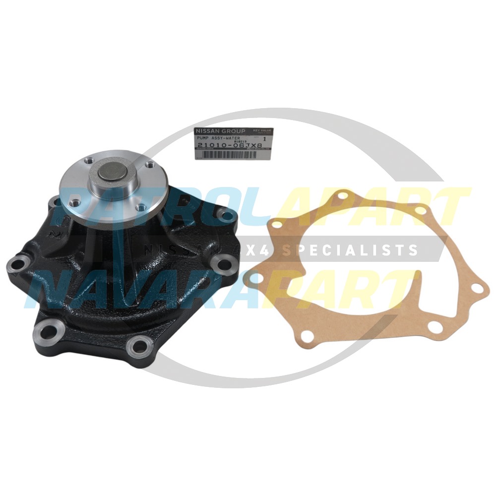 Genuine Nissan Key Value Water Pump inc Gasket - Nissan Patrol Y60 GQ and Y61 GU 1987-2012 MT