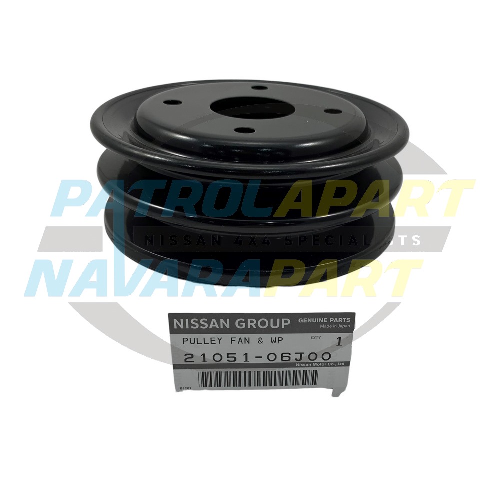 Genuine Nissan Water Pump Pulley TD42 - Nissan Patrol Y60 GQ & Y61 GU