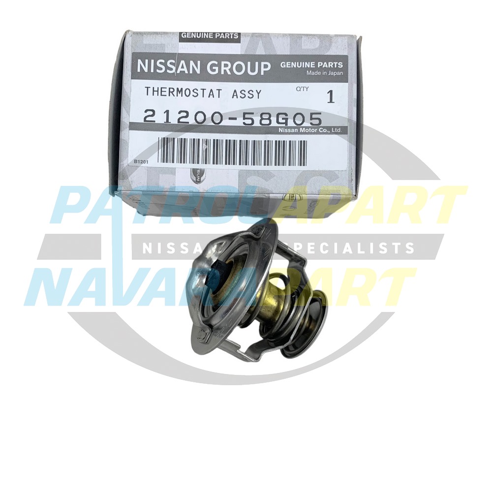 Genuine Nissan Thermostat 82 Degree TD42 - Nissan Patrol Y61 GU