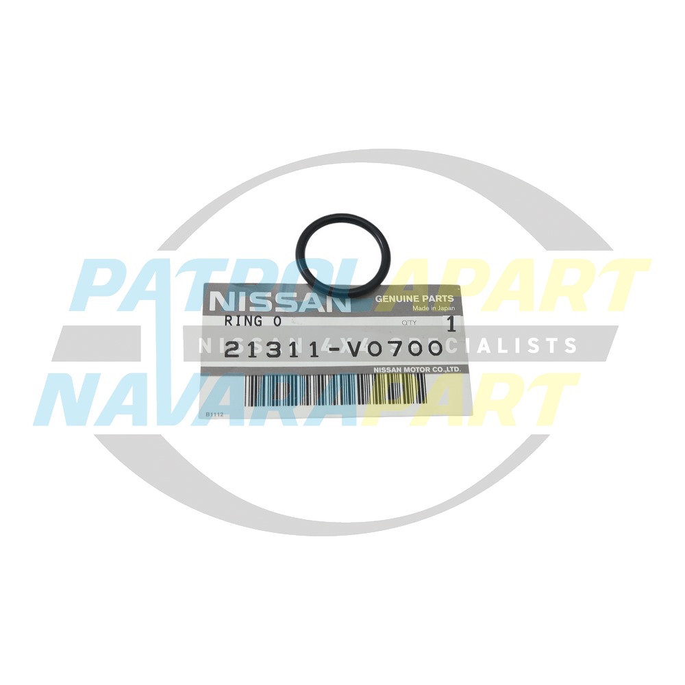 Genuine Nissan Small Oil Cooler O-ring Seal RD28, TB42, TB45, TB48 - Nissan Patrol Y60 GQ & Y61 GU