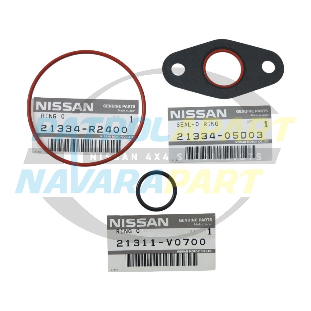 Genuine Nissan Oil Cooler Gasket Set TB42 - Nissan Patrol Y60 GQ
