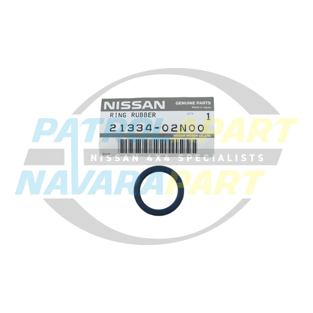 Genuine Nissan Oil Cooler & Oil Pressure Value O-Ring - Nissan Patrol Y60 GQ 1987-2017, Y61 GU 1987-2017 & Navara D22