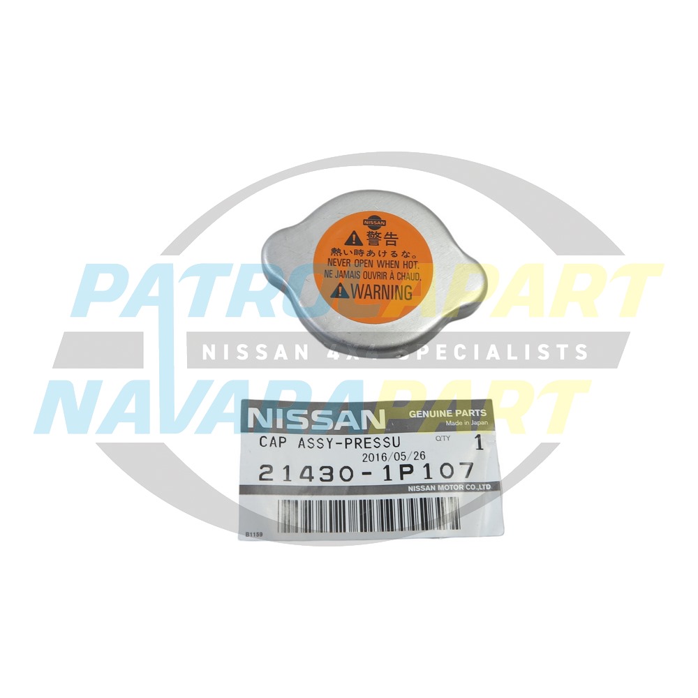 Genuine Nissan Radiator Cap Blank - Nissan Patrol Y61 GU, Y62 & Navara D23 & D40