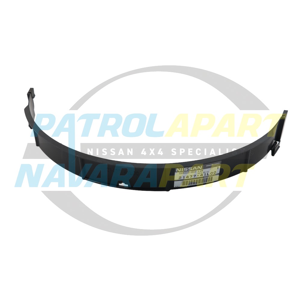 Genuine Nissan Lower Radiator Fan Shroud Brow RB30 - Nissan Patrol Y60 GQ