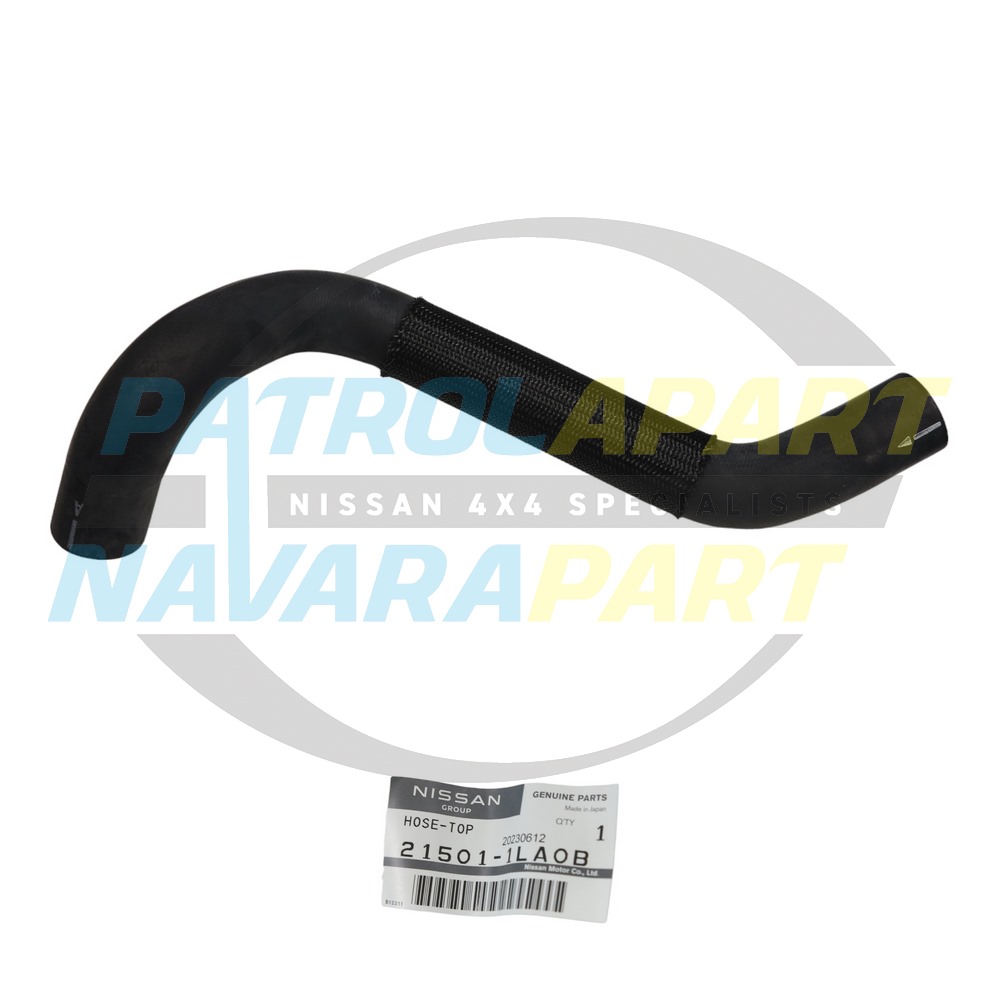 Genuine Nissan Upper Radiator Hose - Nissan Patrol Y62 before 02/16