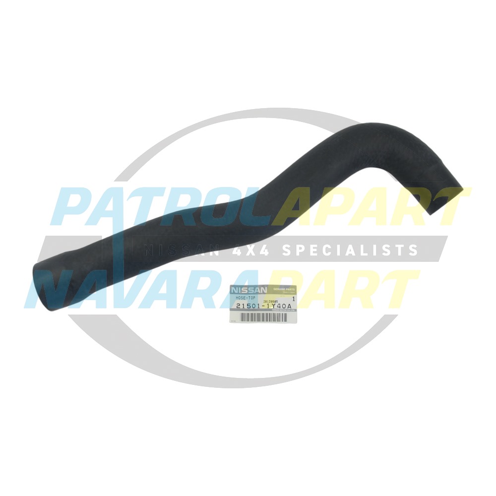 Genuine Nissan Radiator Hose Top TD42 - Nissan Patrol Y61 GU