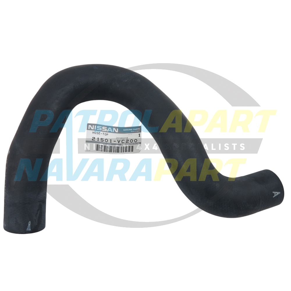 Genuine Nissan Radiator Hose Upper TB48 - Nissan Patrol Y61 GU