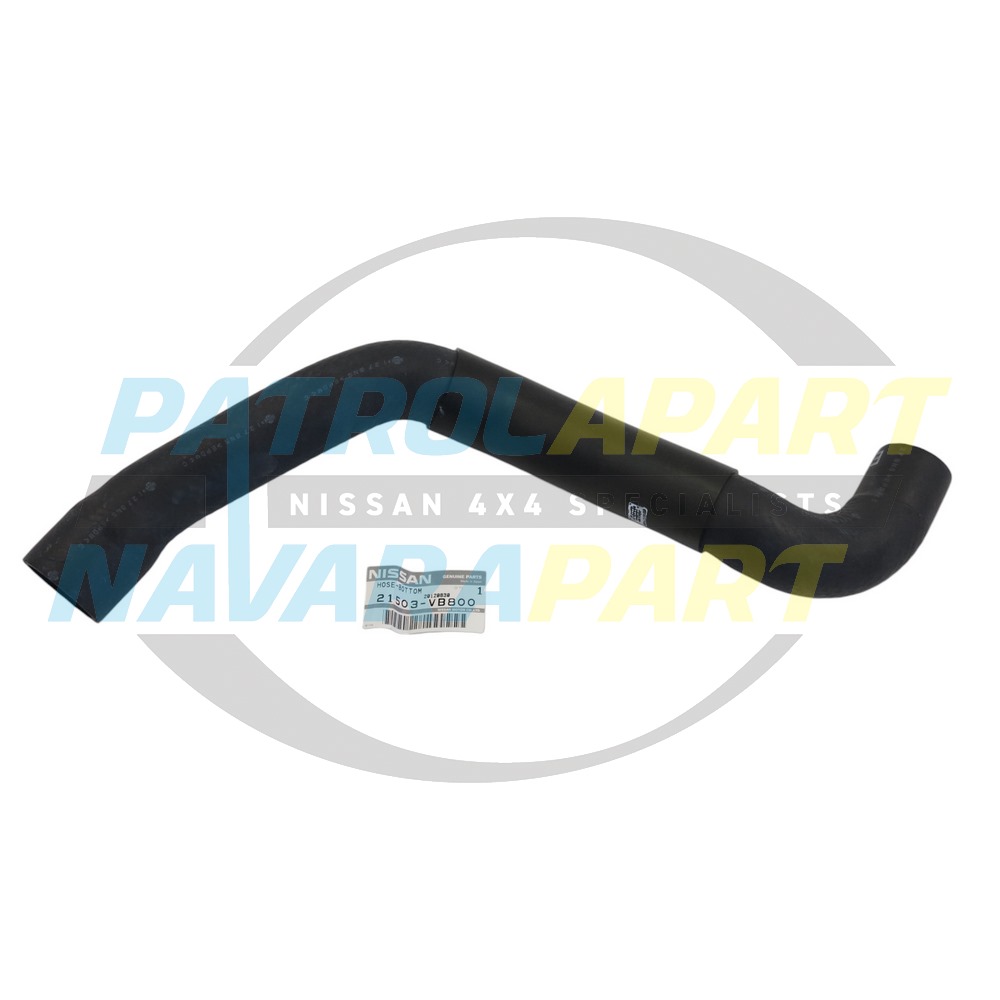 Genuine Nissan Radiator Hose Lower ZD30 - Nissan Patrol Y61 GU