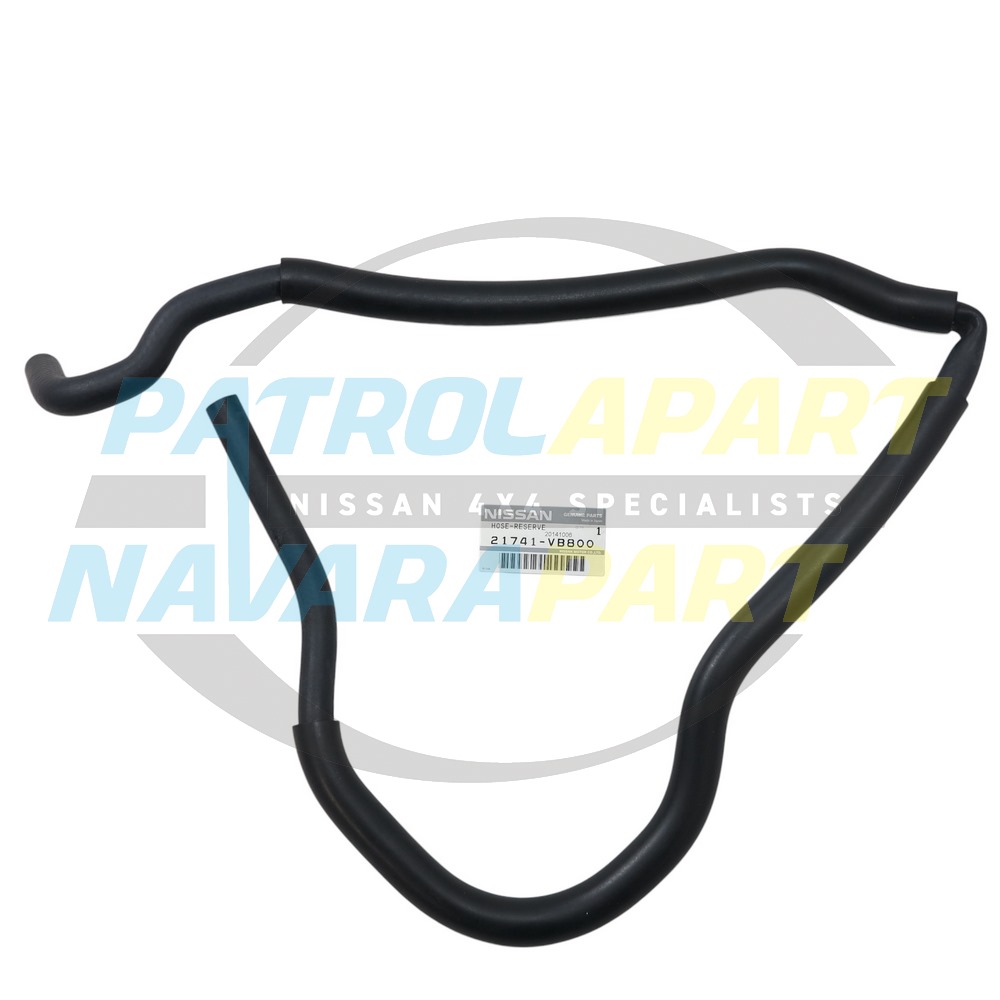 Genuine Nissan Radiator to Overflow Hose ZD30 - Nissan Patrol Y61 GU