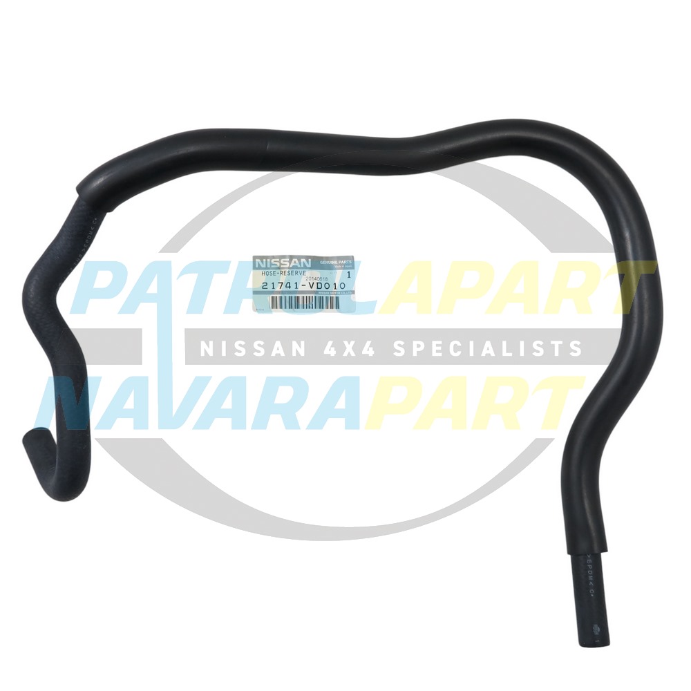 Genuine Nissan Radiator to Overflow Hose TD42 - Nissan Patrol Y61 GU