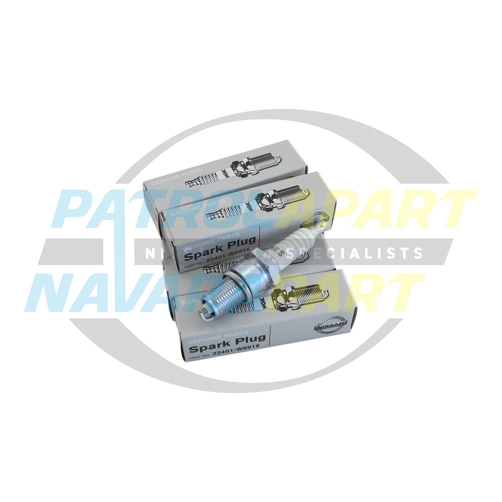 Genuine Nissan Spark Plug Set TB42 TB45 - Nissan Patrol Y60 GQ & Y61 GU