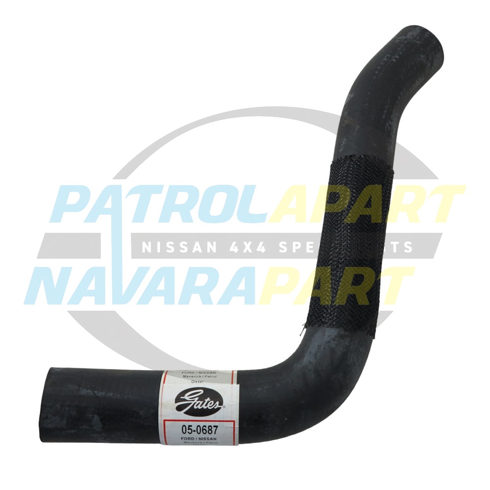 Gates Radiator Hose Lower TD42 - Nissan Patrol Y60 GQ