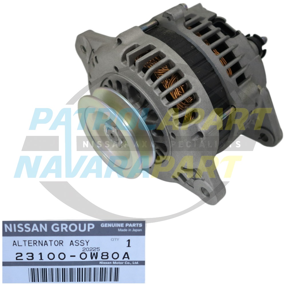Genuine Nissan Hitachi Alternator 12V 100A TD42 - Nissan Patrol Y60 GQ & Y61 GU