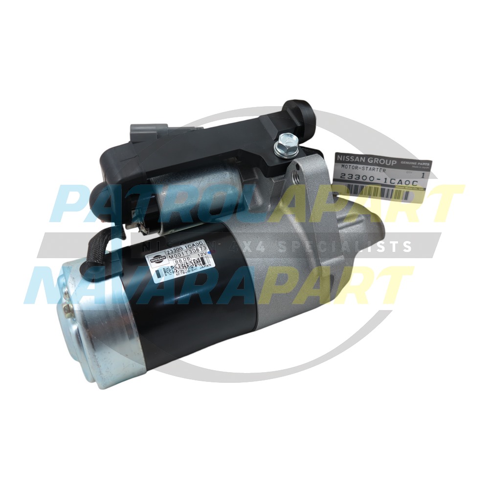Genuine Nissan Starter Motor VK56 - Nissan Patrol Y62