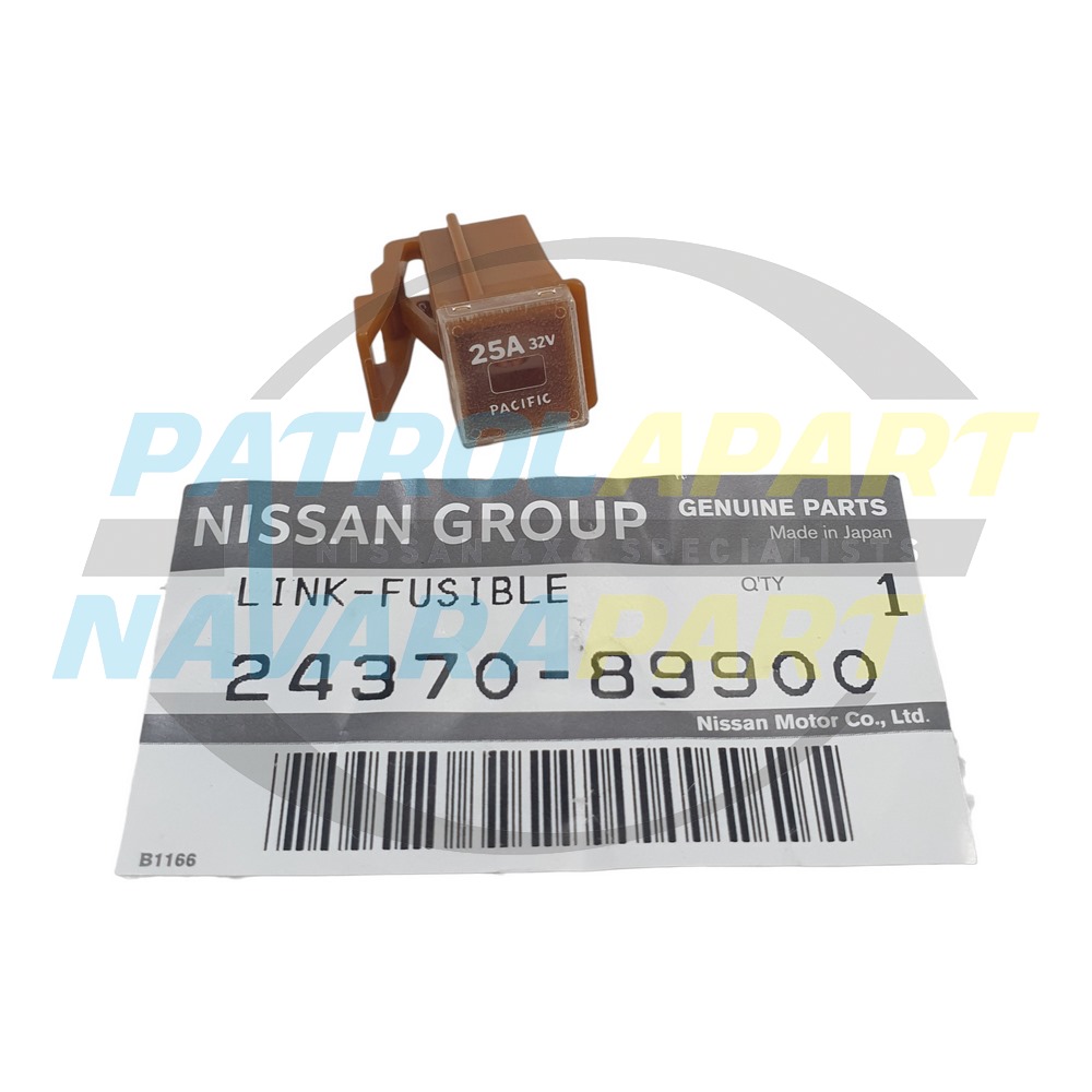 Genuine Nissan 25A Brown Fusible Link Fuse - Nissan Patrol Y60 GQ