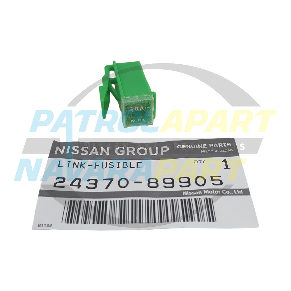 Genuine Nissan 30Amp Green Fusible Link Fuse - Nissan Patrol Y60 GQ