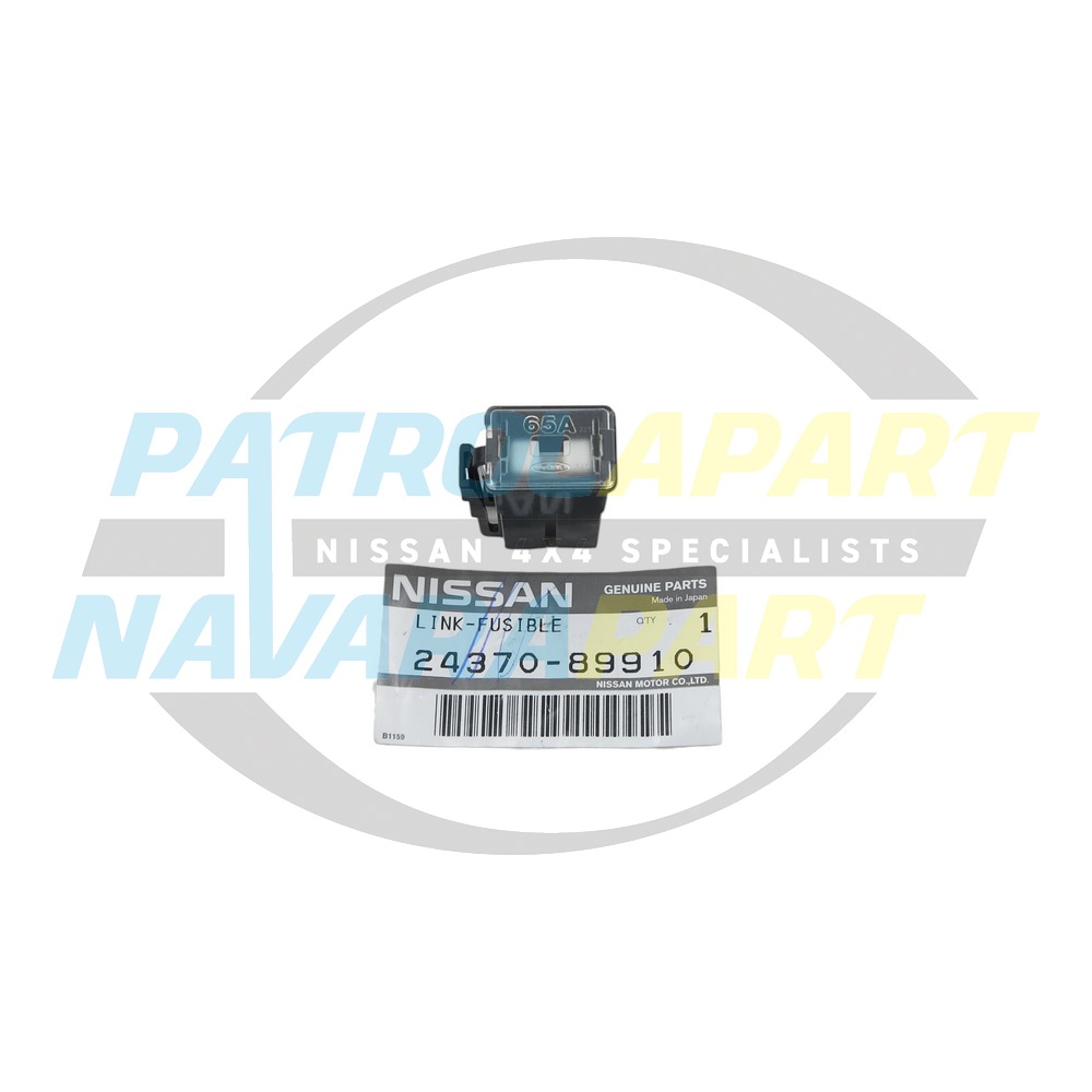 Genuine Nissan 65Amp Black Fusible Link Fuse - Nissan Patrol Y60 GQ