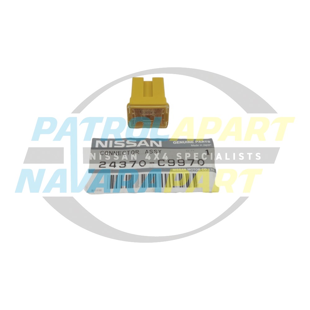Genuine Nissan Fusible Link Yellow 60A - Nissan Patrol Y61 GU & Navara D22