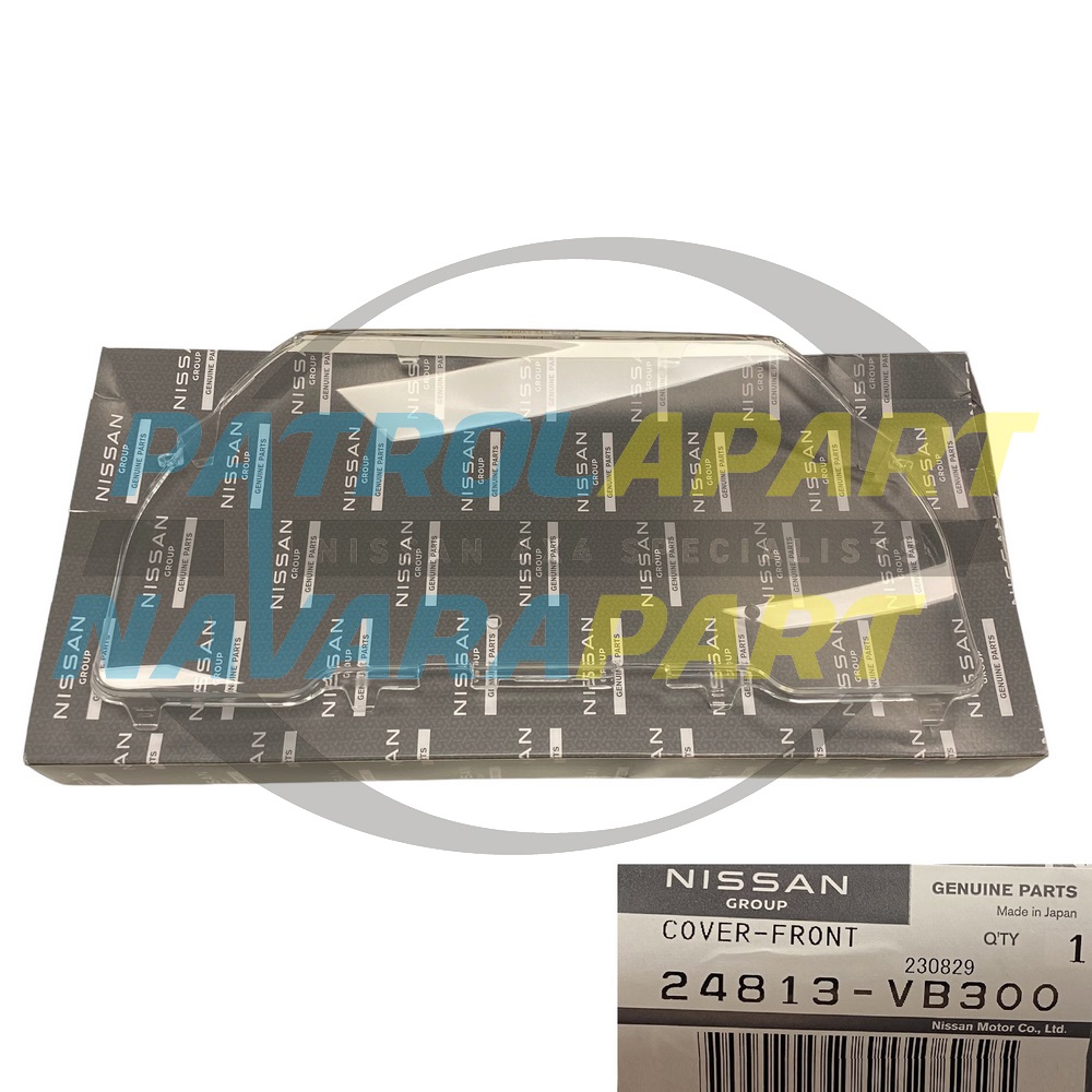 Genuine Nissan Dash Cluster Clear Lens Cover - Nissan Patrol Y61 GU S1-2
