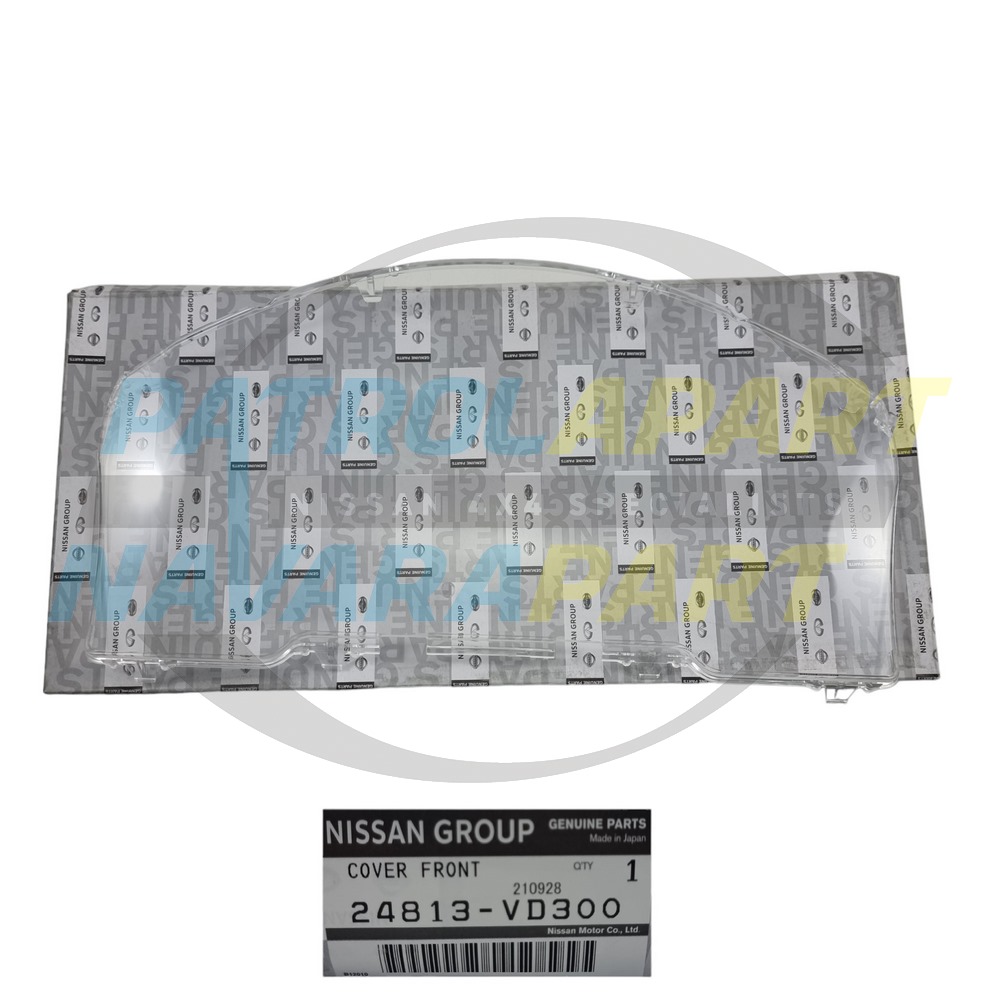 Genuine Nissan Dash Cluster Clear Lens Cover - Nissan Patrol Y61 GU S4+