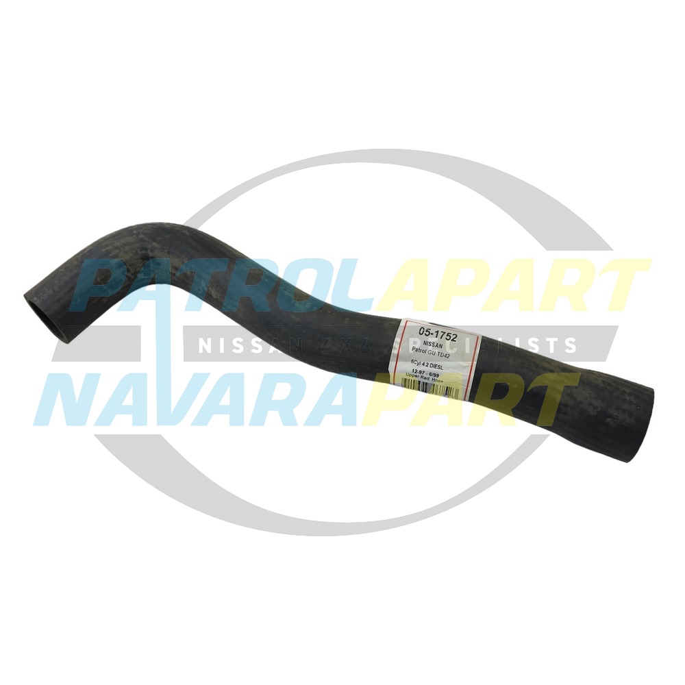 Gates Radiator Hose Upper TD42 - Nissan Patrol Y61 GU