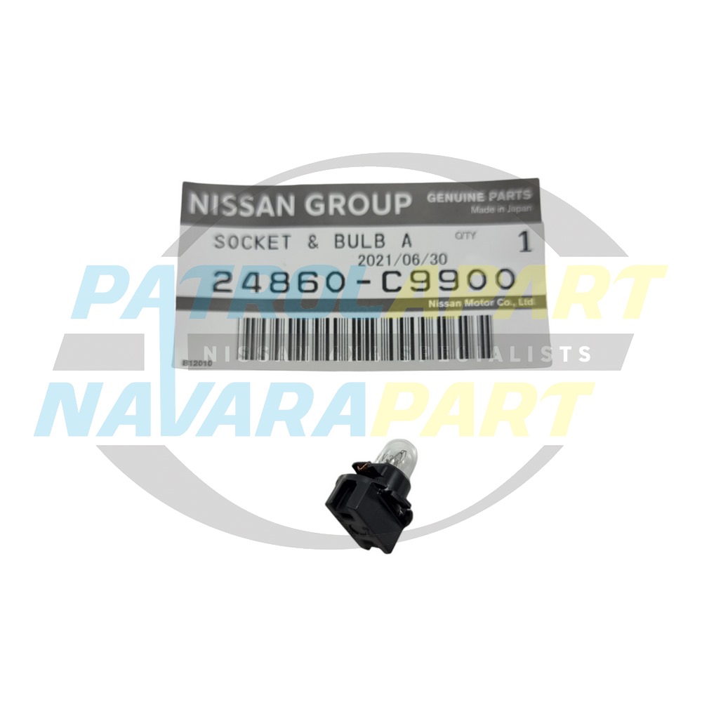 Genuine Nissan Dash Cluster Globe Black 14V 3W - Nissan Patrol Y61 GU S3-4 & Navara D22
