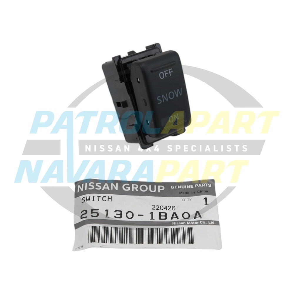 Genuine Nissan Snow Driving Mode Switch TB48 - Nissan Patrol Y61 GU S4