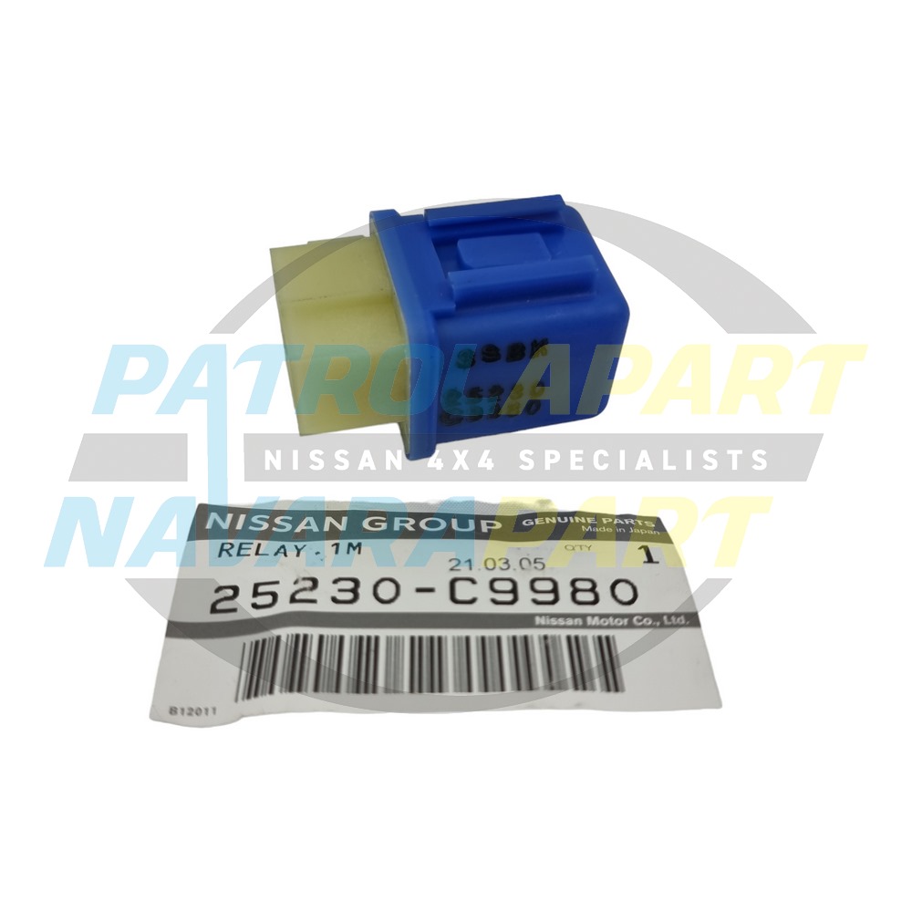 Genuine Nissan Blue 4 Pin Relay - Nissan Patrol Y60 GQ