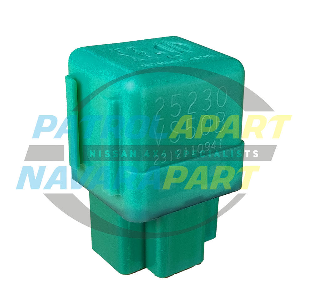 Genuine Nissan Green 4 Pin Relay - Nissan Patrol Y60 GQ & Y61 GU